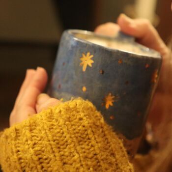 Handmade Large Starry Winter Mug, 6 of 11