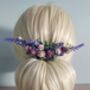 Lavender Flower Hair Comb, thumbnail 5 of 8