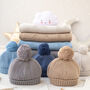 Unisex Big Bobble Knitted Baby Hat, thumbnail 10 of 12