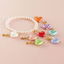 Pearl Bracelet With Mix And Match Heart Charms, thumbnail 3 of 6