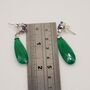 Green Onyx, Emerald, Amethyst Dangle Earrings, thumbnail 7 of 10