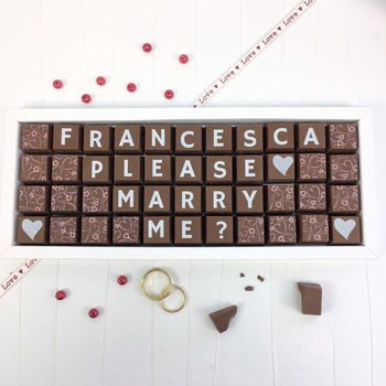 Personalised Please Will You Marry Me Chocolate Gift, 3 of 5