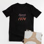 'Legends Are Born In' 50th Birthday T Shirt, thumbnail 1 of 7