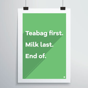 Teabag First Print, 3 of 12