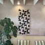 Black Modern Geometric Contemporary Wall Hanging, thumbnail 2 of 9