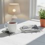 Jungle Leaf Pattern Ceramic Coaster Set Of Four, Available In Green Or Grey, thumbnail 6 of 8