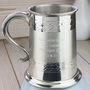 Personalised Wedding Party Embossed Tankard, thumbnail 2 of 8