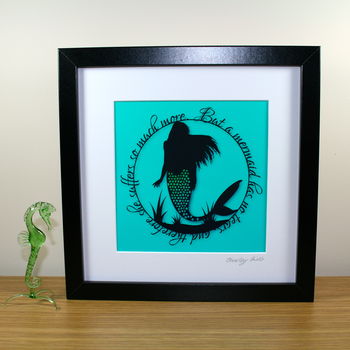 Square Mermaids Have No Tears Print, 4 of 6