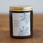 Wild Rose Botanical Candle Hand Poured In Ireland, thumbnail 1 of 3