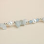 Silver And Light Blue Crystal Bracelet, thumbnail 4 of 4