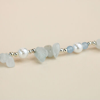 Silver And Light Blue Crystal Bracelet, 4 of 4