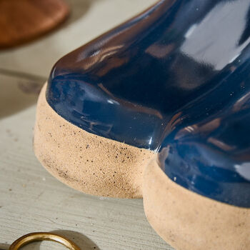 Personalised Autumn Blue Welly Boots Planter, 4 of 8