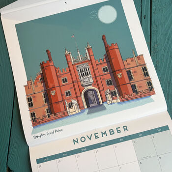 London Illustrated Locations 2025 Calendar, 11 of 12