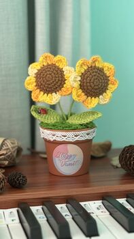 Whimsical Garden Collection In Crochet Pot Plants, 2 of 10