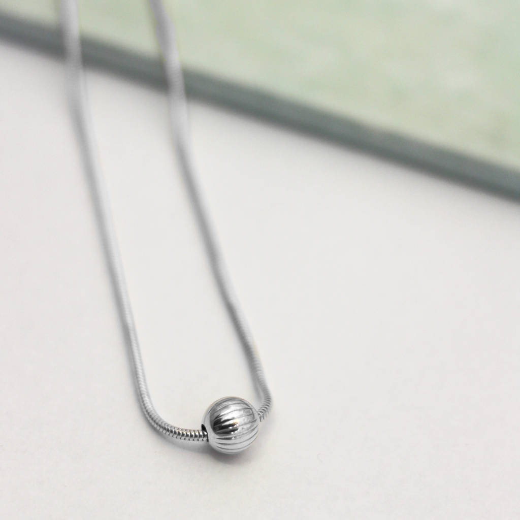 sterling silver sphere necklace by susan caplan | notonthehighstreet.com