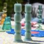 Set Of Two Sea Green Cube Candles, thumbnail 1 of 2