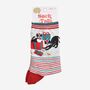 Women's Bamboo Socks Striped Christmas Cats, thumbnail 5 of 5