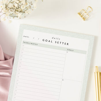 A5 Daily Goal Setter Notepad, 2 of 3