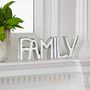 Free Standing Recycled Metal Family Sign, thumbnail 1 of 9
