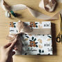 Personalised Bébé Floral Wrapping Paper, thumbnail 1 of 2