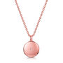 Diamond Round Urn Necklace 18 K Rose Gold Plated Silver, thumbnail 1 of 7