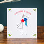 'To My Husband At Christmas' Button Card, thumbnail 3 of 6
