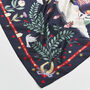 Freya Narrative Navy Square Scarf, thumbnail 4 of 4
