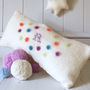 Personalised Cashmere Nursery Cushion For Baby, thumbnail 1 of 9