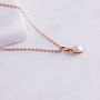 18ct Rose Gold Vermeil Birthstone Gemstone Necklace, thumbnail 4 of 9