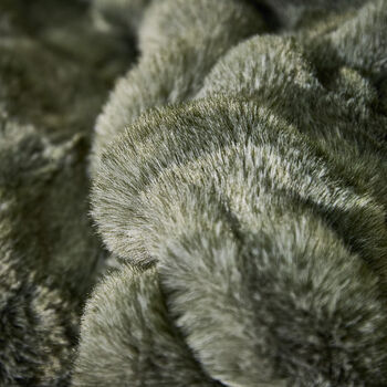 Sage Luxe Faux Fur Throw, 2 of 4