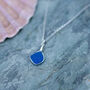 Cornish Sea Glass Pendant Rare Blue, thumbnail 6 of 6