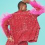 Luxe Pink Sequin Blazer Jacket, thumbnail 1 of 4