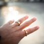 Men's Gold Plated Line Band Ring, thumbnail 3 of 11