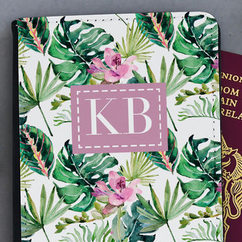 Personalised Tropical Passport Cover, 2 of 5