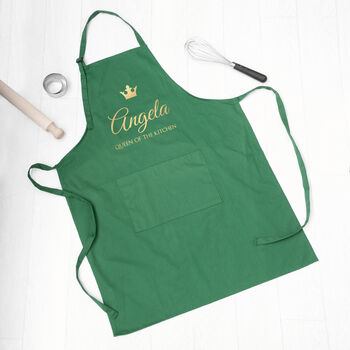 Personalised Contemporary Queen Of The Kitchen Apron, 11 of 12