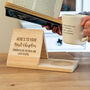 Personalised Book Stand And Coaster Here's To Your Next Chapter Gift, thumbnail 3 of 6