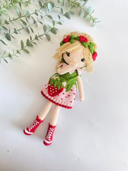 Handmade Crochet Fairy Doll, Tinker Bell, 2 of 12