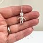 Sterling Silver Jointed Bear Necklace, thumbnail 1 of 8