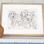 Personalised Pet Line Drawing, thumbnail 4 of 11