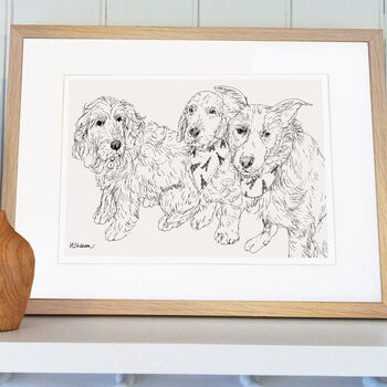 Personalised Pet Line Drawing, 4 of 11