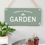 Personalised Hanging Metal Garden Sign, thumbnail 1 of 6