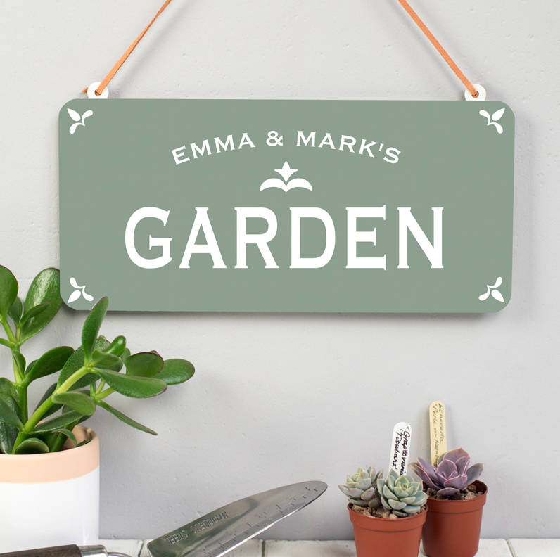 Personalised Hanging Metal Garden Sign, 1 of 6