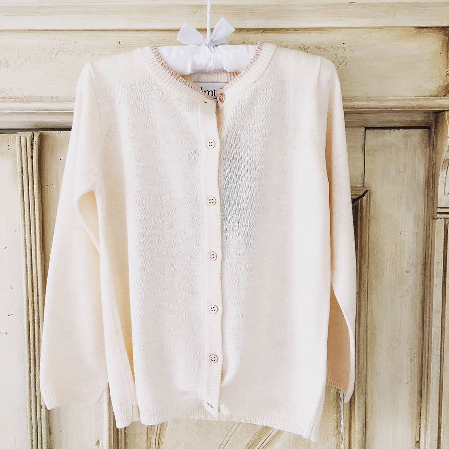 Kid's Pink Cardigan By Law And Co. | notonthehighstreet.com