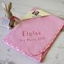 Personalised Blanket With Flopsy Bunny Rattle, thumbnail 8 of 8