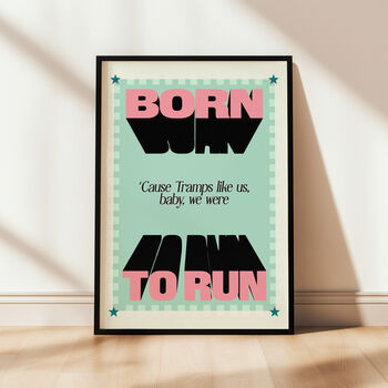 Born To Run Music Print, 3 of 8