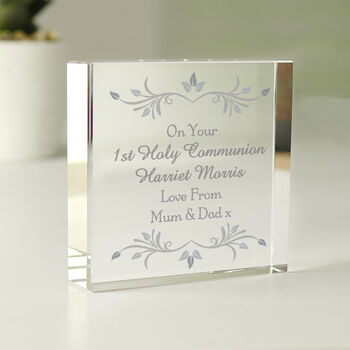 Personalised Sentiments Memorial Crystal Token, 5 of 6