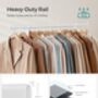 Heavy Duty Clothes Rack With Extendable Rail, thumbnail 7 of 12