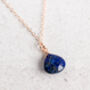 14 Kt Gold Filled Lapis Lazuli Gemstone Necklace, thumbnail 1 of 5