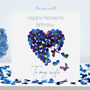 Wife Heavenly Birthday Butterfly Forget Me Not Card, thumbnail 1 of 11