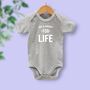 'Me And Daddy For Life' Baby Body Vest, thumbnail 4 of 5